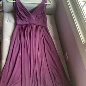 David’s Bridal Deep Purple Wedding Guest Dress Size 4